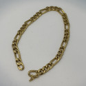 Bracelet Or Jaune Maille Figaro