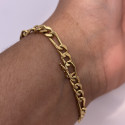 Bracelet Or Jaune Maille Figaro