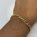 Bracelet Or Jaune Maille Figaro