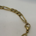 Bracelet Or Jaune Maille Figaro