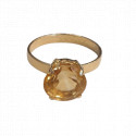 Bague Or avec Citrine