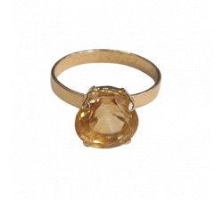 Bague Or avec Citrine