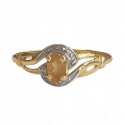 Bague Or avec Citrine