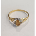 Bague Or avec Citrine