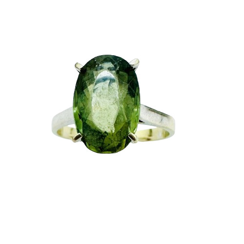 Bague Or avec Pierre Verte