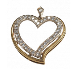 Pendentif Coeur avec Diamants