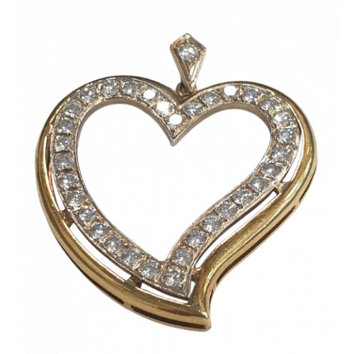 Pendentif Coeur avec Diamants