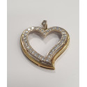 Pendentif Coeur avec Diamants