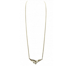 Collier Or avec Diamants et Perles