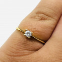 Bague Or avec Oxyde Solitaire