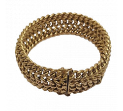 Bracelet Or Maille Américaine