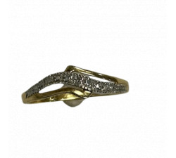 Bague 2 Ors avec Diamant