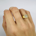 Bague Or avec Diamant Central 0,40ct