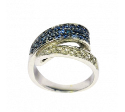 Bague Saphirs et Diamants