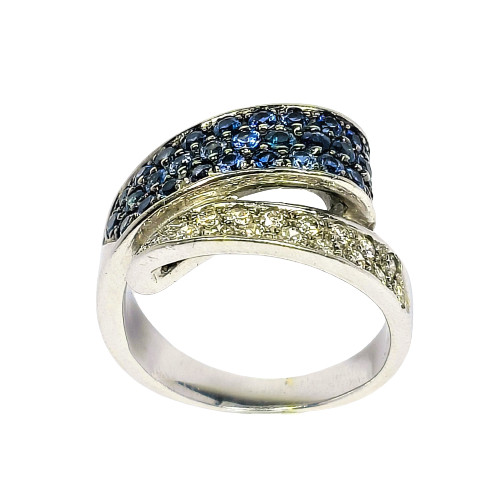 Bague Saphirs et Diamants