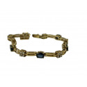 Bracelet Or avec Saphirs et Diamants