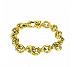 Bracelet maille Forçat Or jaune