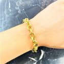 Bracelet maille Forçat Or jaune