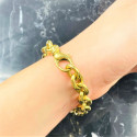 Bracelet maille Forçat Or jaune