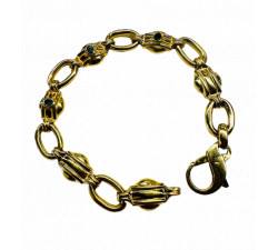 Bracelet Or avec émeraudes