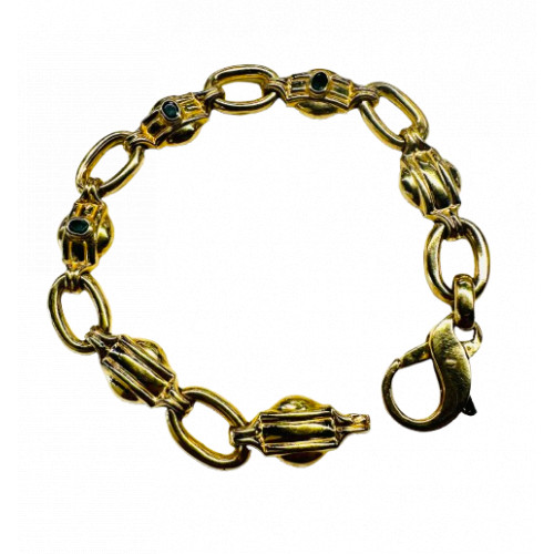 Bracelet Or avec émeraudes