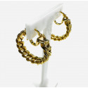 Boucles d'Oreille Or Maille Gourmette