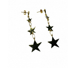 Boucles d'Oreille Or Jaune Etoile