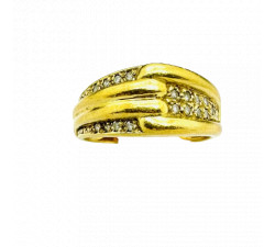 Bague Or Jaune avec Diamants