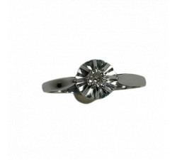 Bague Or avec Diamant Solitaire 0,15ct