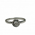 Bague Or avec Diamant Solitaire 0,15ct