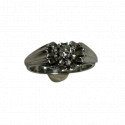 Bague Or Blanc avec Diamant Solitaire 0,15ct