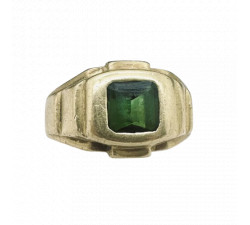 Chevalière Or avec Tourmaline