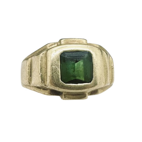 Chevalière Or avec Tourmaline