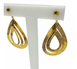 Boucles d'Oreille Pendantes Or Jaune