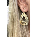 Boucles d'Oreille Pendantes Or Jaune