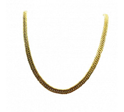 Collier Or Jaune Maille Américaine