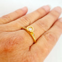 Bague Or avec Diamant Solitaire 0.20ct