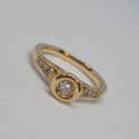 Bague Or avec Diamant Solitaire 0.20ct