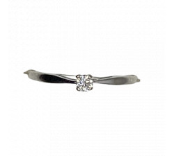 Bague Or avec Diamant Solitaire