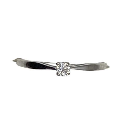 Bague Or avec Diamant Solitaire