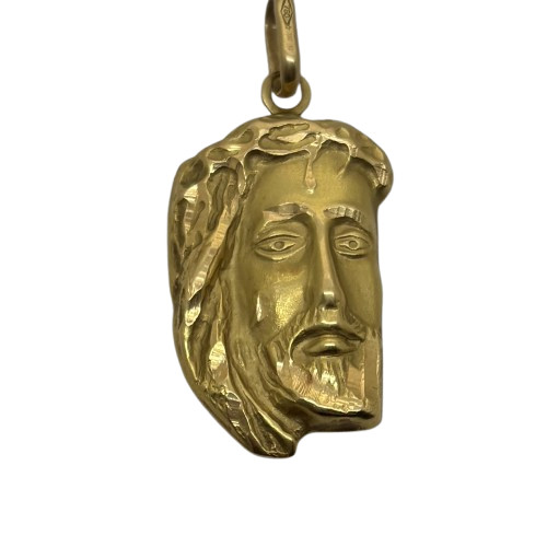 Pendentif Or Tête du Christ