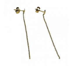 Boucles d'Oreille Pendantes Or Jaune