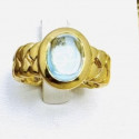 Bague Or avec Aigue Marine