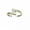 Bague Or avec Diamant Solitaire