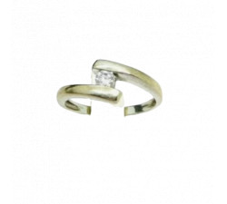 Bague Or avec Diamant Solitaire