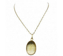 Collier Or et Pendentif avec Citrine