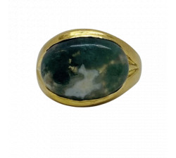 Bague Or avec Pierre de Jade