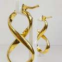 Boucles d'Oreille Infini Or Jaune