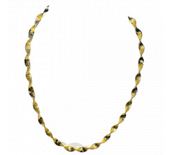 Collier Or Jaune Maille Torsadée