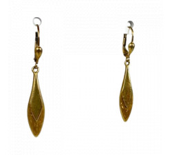 Boucles d'Oreille Or Jaune Pendantes